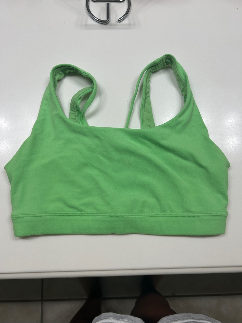 Athleta Bright Green Double-Strap Sports Bralette